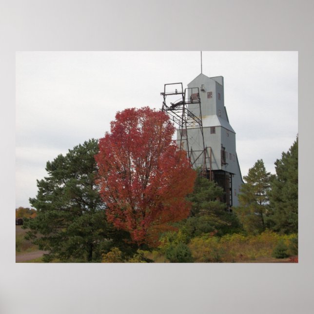 Affiches Automne Quincy Mine Steam Hoam Photo (Devant)