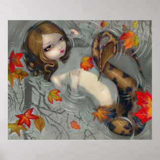 Affiches Automne Sirène imaginaire Art Imprimer