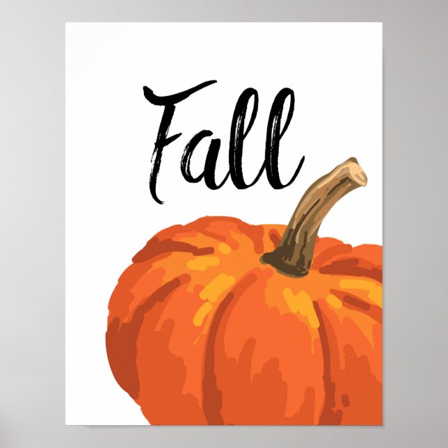 Affiches Automne - Thanksgiving - Citrouille (Devant)