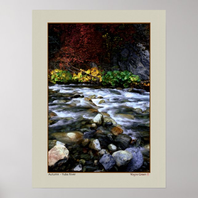 Affiches Automne - Yuba River, Californie (Devant)