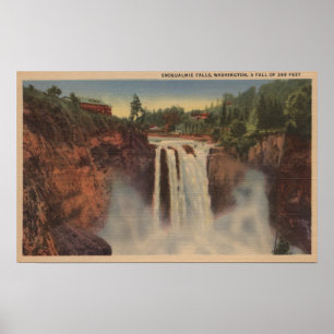 Affiches Automnes de Snoqualmie, WA - vue des automnes et