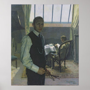 Affiches Autoportrait dans le Studio, 1904