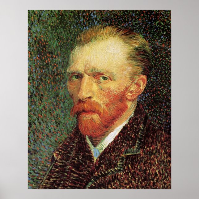 Affiches Autoportrait de Vincent van Gogh, Beaux-arts vinta (Devant)