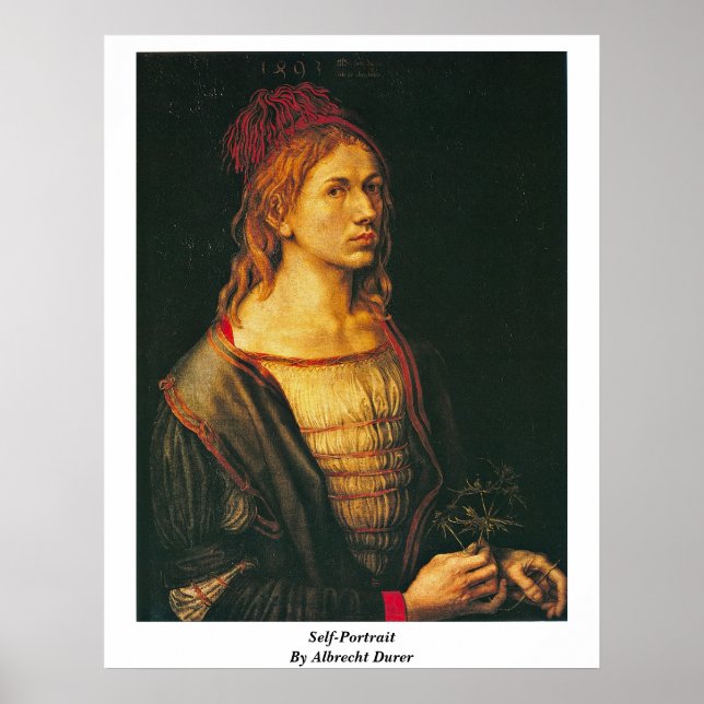 Affiches Autoportrait Par Albrecht Durer (Devant)
