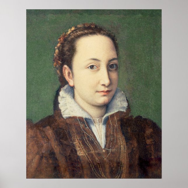 Affiches Autoportrait, tenue comme une servante d'honneur (Devant)