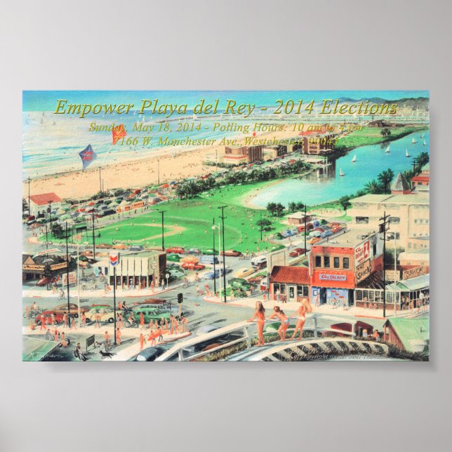 Affiches Autoriser Playa del Rey - 2014 Pas de frontière (Devant)