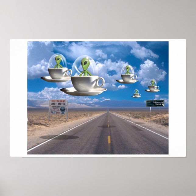 Affiches Autoroute Extraterrestre (Devant)