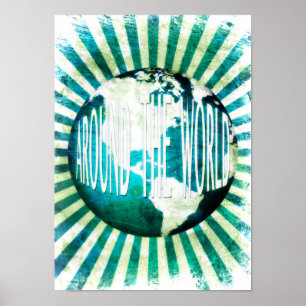 Affiches autour du monde : globe burst