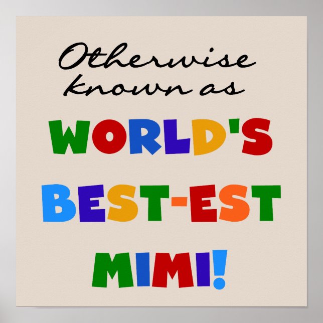 Affiches Autrement connu en tant que cadeaux Meilleur-est M (Devant)