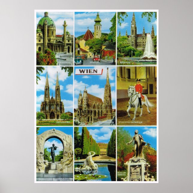 Affiches Autriche vintage, Vienne, Vienne, (Devant)