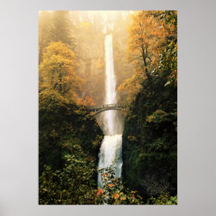Affiches Autumn at Multnomah Falls