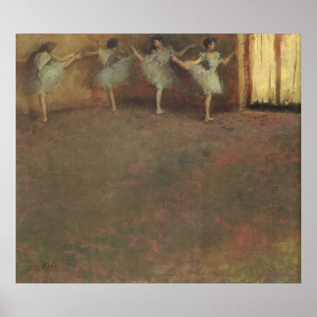 Affiches Avant le ballet d'Edgar Degas, Art Vintage (Devant)