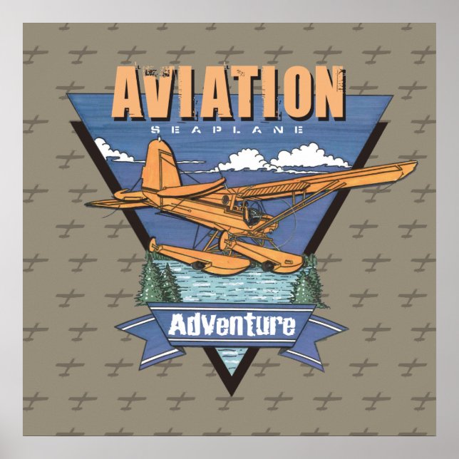 Affiches Aventure hydravion (Devant)