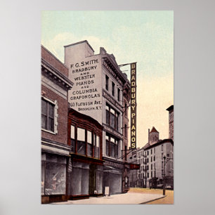 Affiches Avenue 1915 de Brooklyn New York Flatbush