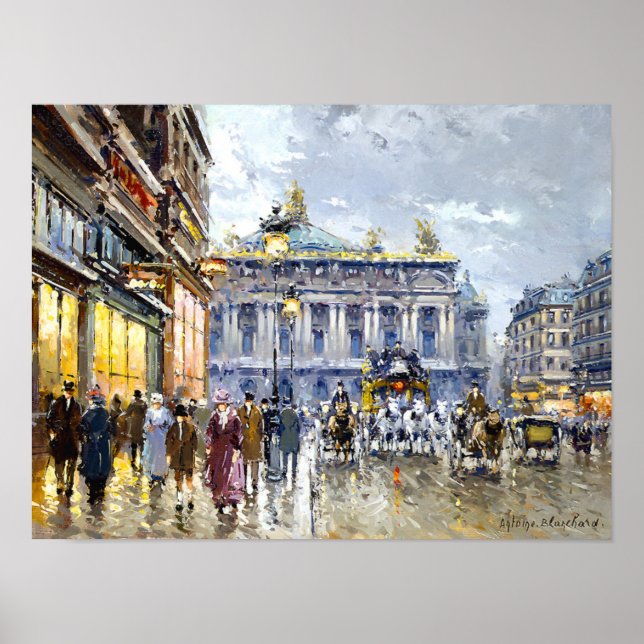 Affiches Avenue de l'Opéra par Antoine Blanchard (Devant)