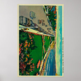 Affiches Avenue d'océan et plage est de BeachLong, CA