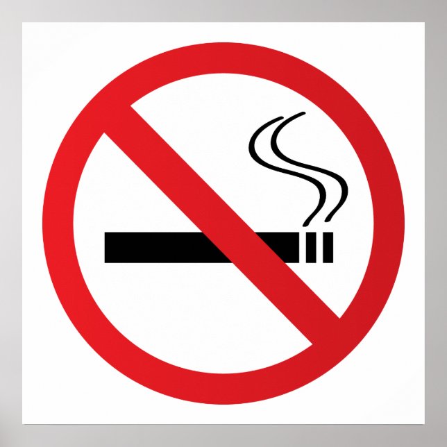 Affiches Avertissement non fumant (Devant)
