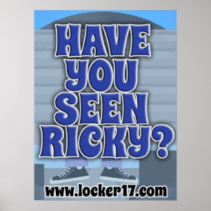 Affiches Avez-Vous Vu Ricky Cool Réserver Question Devise