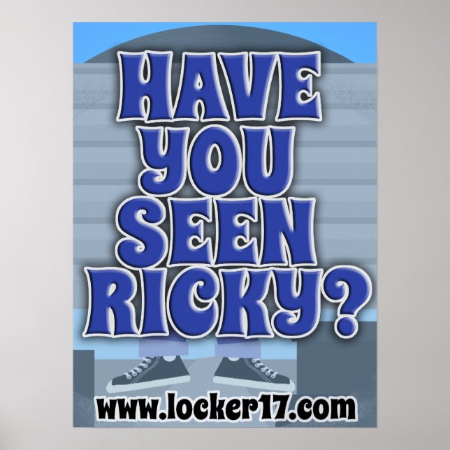 Affiches Avez-Vous Vu Ricky Cool Réserver Question Devise (Devant)