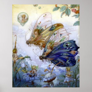 Affiches Aviateurs féeriques vintages