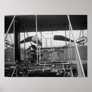 Affiches Avion de frères de Wright avec le pilote et