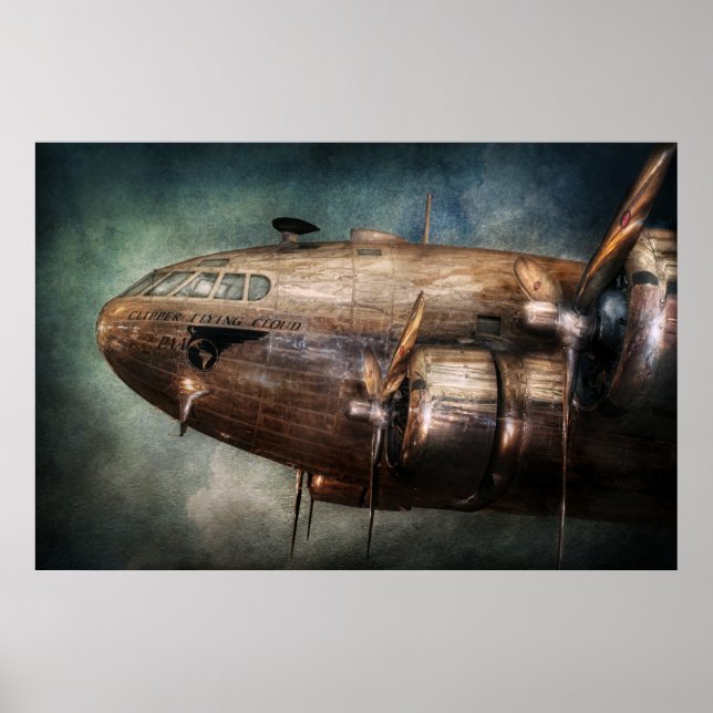 Affiches Avion - Pilote - Nuage volant (Devant)