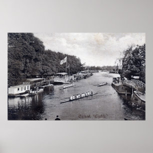 Affiches Aviron d'équipage d'Eights, cru d'Oxford