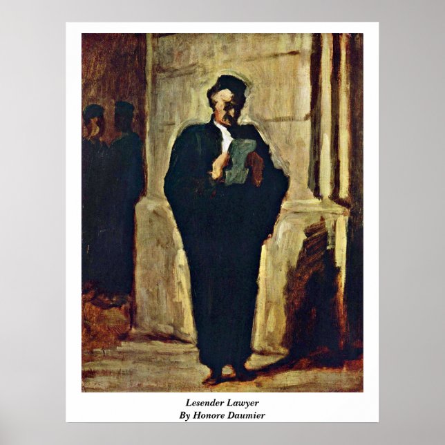 Affiches Avocat Loyen Par Honore Daumier (Devant)