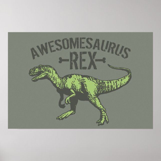 Affiches Awesomesaurus Rex (Devant)