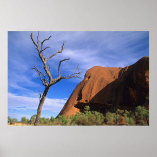 Affiches Ayers Rock Uluru dans l'Outback en Australie