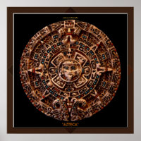 AZTECA ~ Mayan - Calendrier Solaire Aztèque Impres
