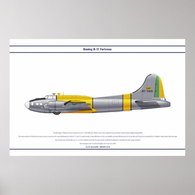 Affiches B-17G Brésil 1 (Devant)