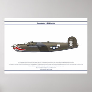 AFFICHES B-24J ETATS-UNIS 90BG 1
