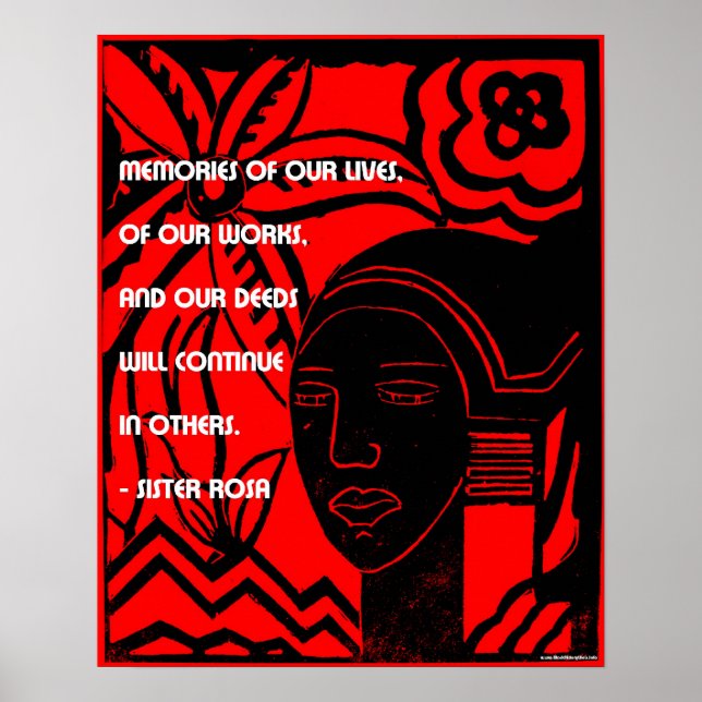Affiches B;lack History Quotes - Sister Rosa (Devant)