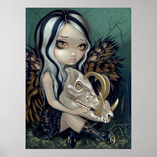 Affiches Babirusa Crâne Art Imprimer fée gothique bas sourc