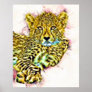 Affiches Baby Cheetah