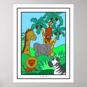 Affiches Baby Jungle 1