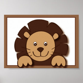 Affiches Baby Zoo Lion Jungle Animal Wall Art Imprimer 5X7