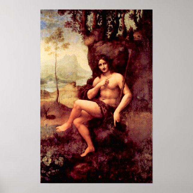 Affiches Bacchus par Leonardo da Vinci (Devant)