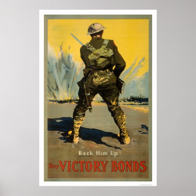 Affiches Back him up!  Buy Victory Bonds (Devant)