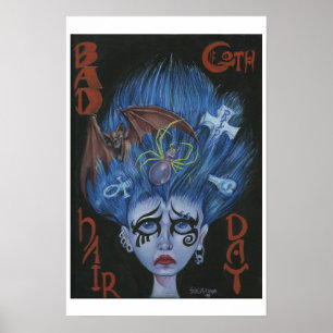 Affiches Bad Goth Hair Day