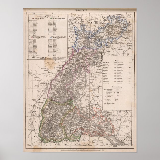 Affiches Baden, Allemagne (Devant)