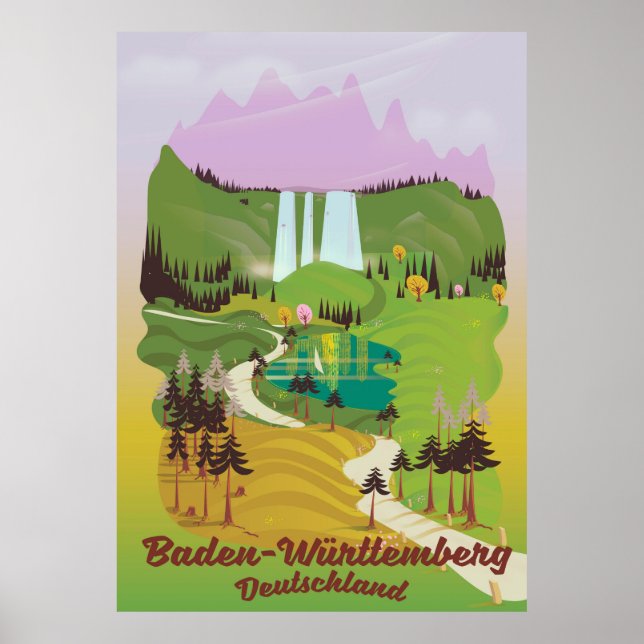 Affiches Baden-Württemberg allemagne (Devant)