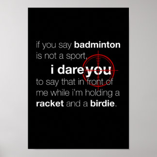 Affiches Badminton