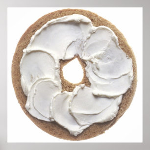 Affiches Bagel with Cream Cheese