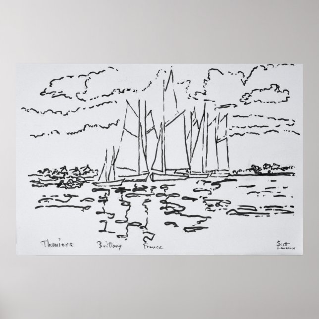 Affiches Baie de Concarneau | Bretagne, France (Devant)