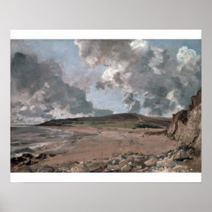 Affiches Baie de John Constable   Weymouth avec la colline
