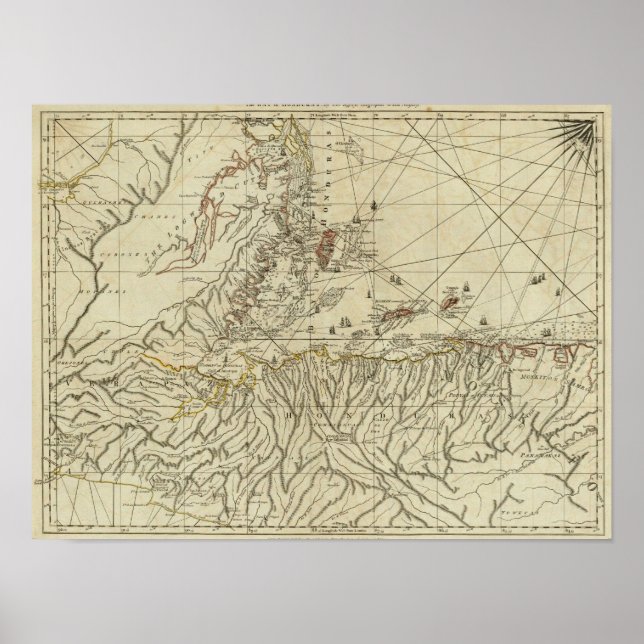 Affiches Baie du Honduras (Devant)