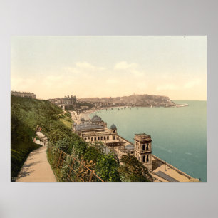 Affiches Baie du sud, Scarborough, Yorkshire, Angleterre