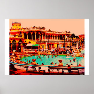 Affiches Bains de Budapest